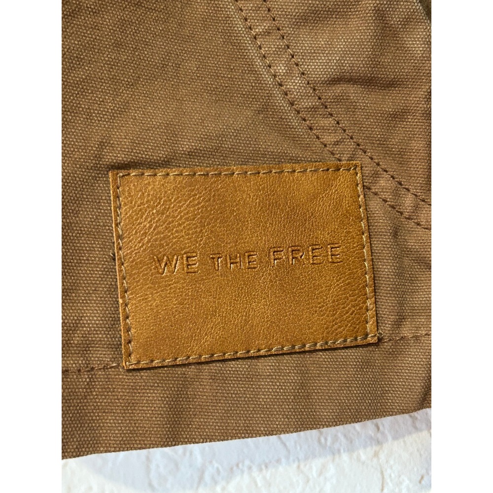 We The Free Martha Cropped Utility Jacket Size XS Brown Canvas Workwear Festival - Picture 6 of 16
